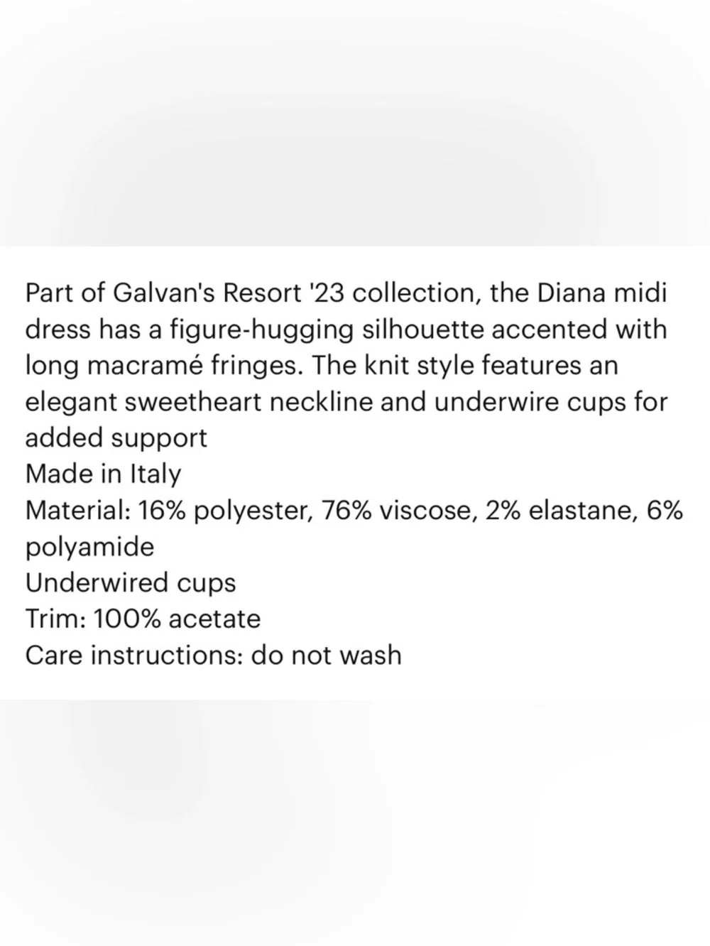 Galvan London Diana Fringe knit Dress - Picture 7 of 17
